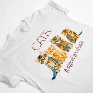 CatLady - Good Taste Cats Tee - Size Small- NEW, NEVER WORN OR WASHED